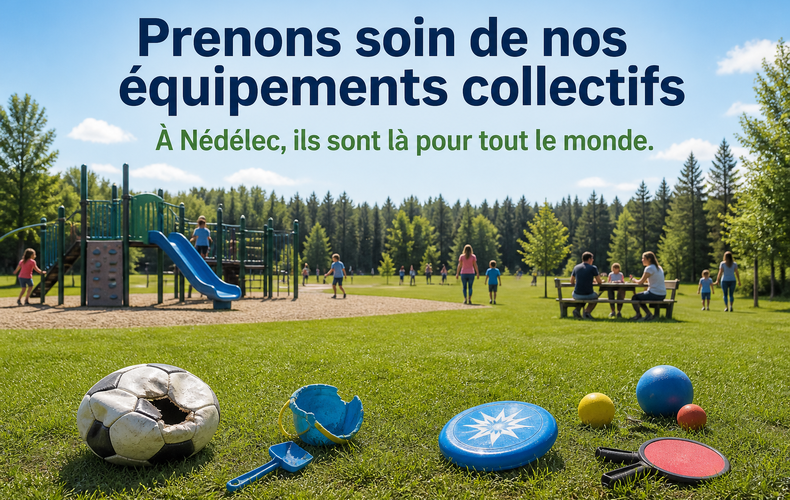 À Nédélec, nous investissons pour offrir à tous un milieu de vie actif, accessible et agréable.